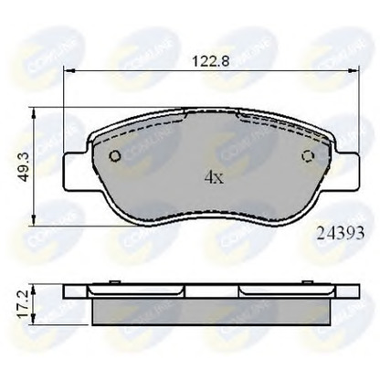 Foto Kit pastiglie freno, Freno a disco COMLINE CBP01738