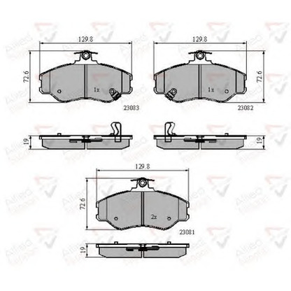 Foto Kit pastiglie freno, Freno a disco COMLINE ADB3225