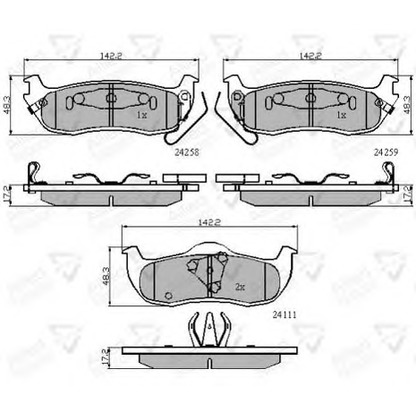 Photo Brake Pad Set, disc brake COMLINE ADB31734