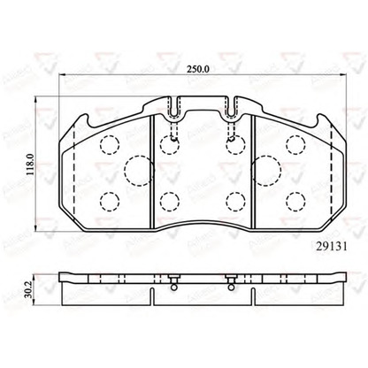 Photo Brake Pad Set, disc brake COMLINE ACV058HD