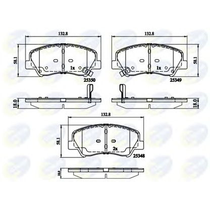 Foto Bremsbelagsatz, Scheibenbremse COMLINE CBP32040