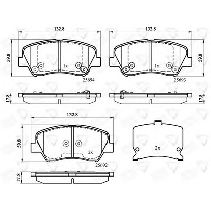 Photo Brake Pad Set, disc brake COMLINE ADB32152