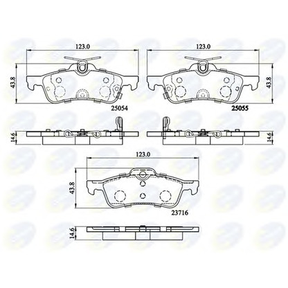 Foto Bremsbelagsatz, Scheibenbremse COMLINE CBP32204