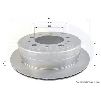 Photo Brake Disc COMLINE ADC0183V