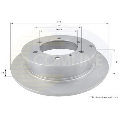 Zdjęcie Tarcza hamulcowa COMLINE ADC0327