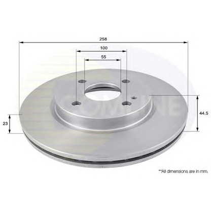 Photo Brake Disc COMLINE ADC0457V