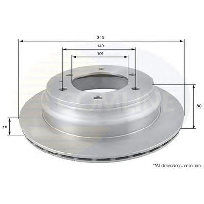 Photo Brake Disc COMLINE ADC0708V