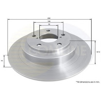 Foto Bremsscheibe COMLINE ADC0817