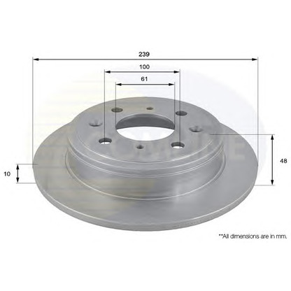 Photo Disque de frein COMLINE ADC0518