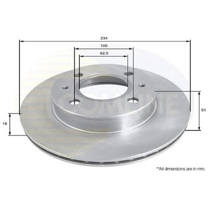 Фото Тормозной диск COMLINE ADC1038V