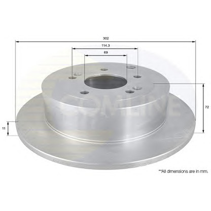 Photo Brake Disc COMLINE ADC1094V