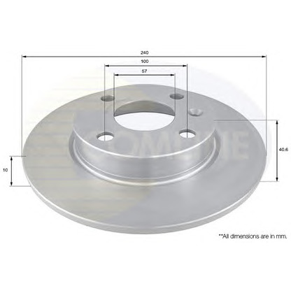 Photo Brake Disc COMLINE ADC1134