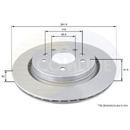 Foto Disco de freno COMLINE ADC1136V