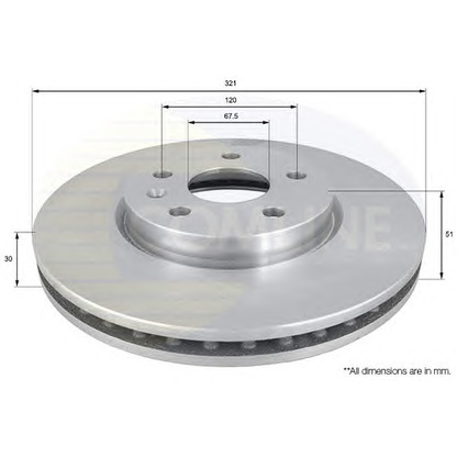 Фото Тормозной диск COMLINE ADC1142V