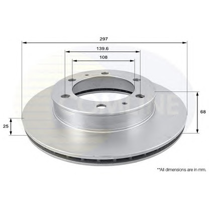 Foto Disco de freno COMLINE ADC01169V