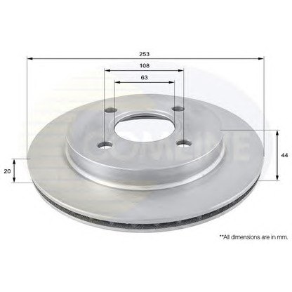 Фото Тормозной диск COMLINE ADC1217V