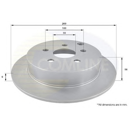 Фото Тормозной диск COMLINE ADC01103