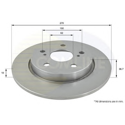 Photo Disque de frein COMLINE ADC01146