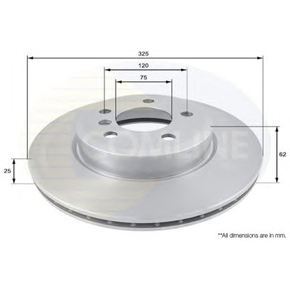 Photo Disque de frein COMLINE ADC1719V