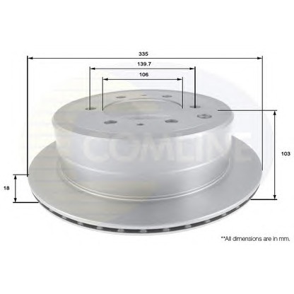 Foto Disco de freno COMLINE ADC0159V