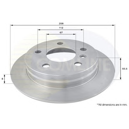 Фото Тормозной диск COMLINE ADC1643