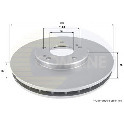 Foto Disco de freno COMLINE ADC0377V