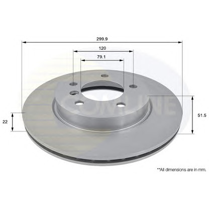 Photo Disque de frein COMLINE ADC1712V