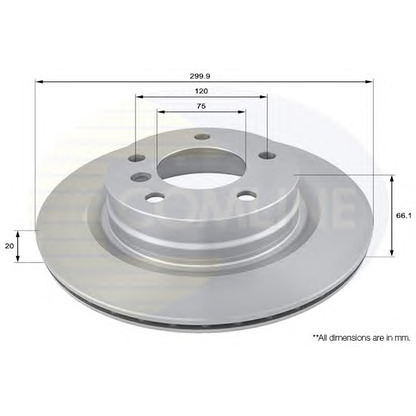 Photo Brake Disc COMLINE ADC1718V