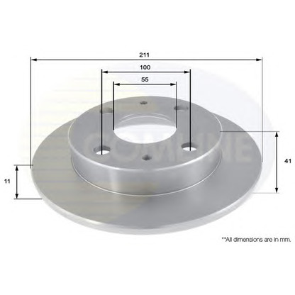 Foto Disco de freno COMLINE ADC0615