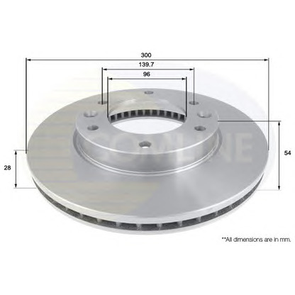 Фото Тормозной диск COMLINE ADC1085V