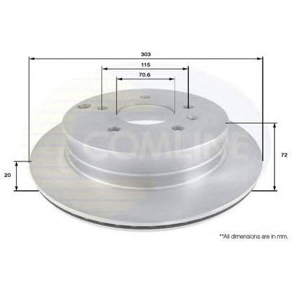 Фото Тормозной диск COMLINE ADC1147V