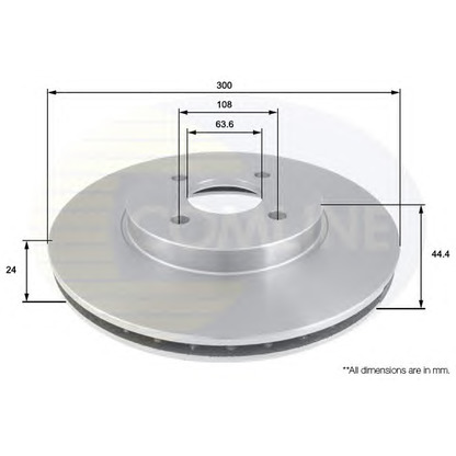 Foto Disco de freno COMLINE ADC1220V