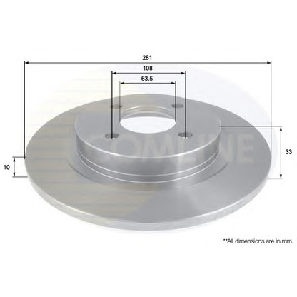 Foto Disco de freno COMLINE ADC1224