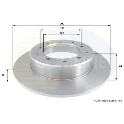 Фото Тормозной диск COMLINE ADC1303