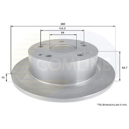 Photo Disque de frein COMLINE ADC0540