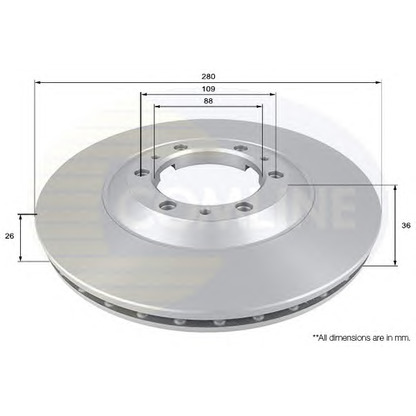 Foto Disco de freno COMLINE ADC0705V