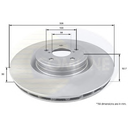 Фото Тормозной диск COMLINE ADC0815V