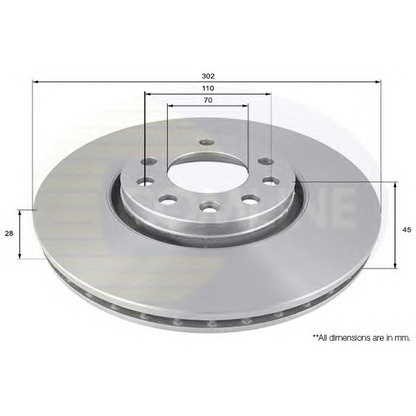 Photo Brake Disc COMLINE ADC1115V