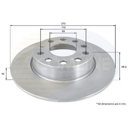 Photo Brake Disc COMLINE ADC1497