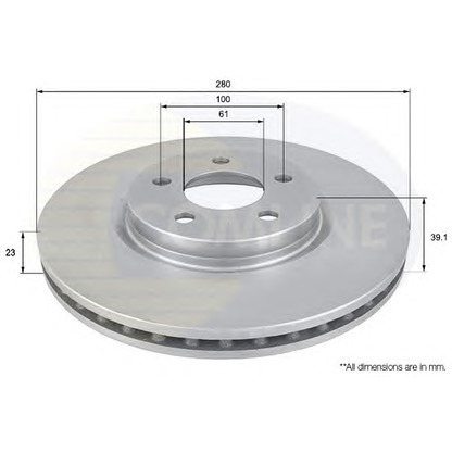 Photo Brake Disc COMLINE ADC2311V