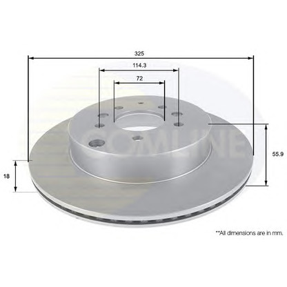 Photo Brake Disc COMLINE ADC0471V