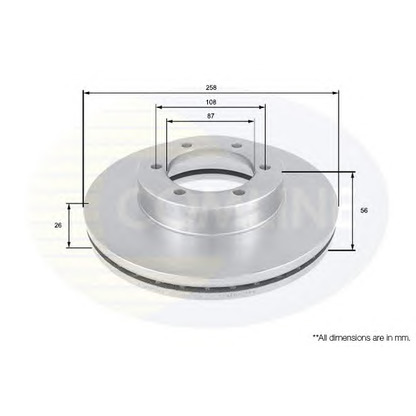 Photo Brake Disc COMLINE ADC1030V