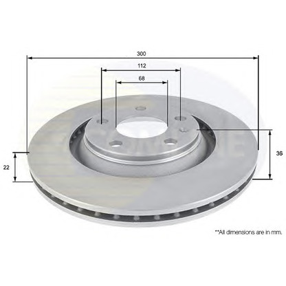 Фото Тормозной диск COMLINE ADC1485V