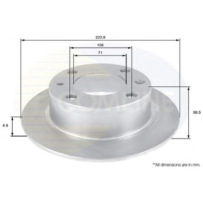 Foto Disco de freno COMLINE ADC1529