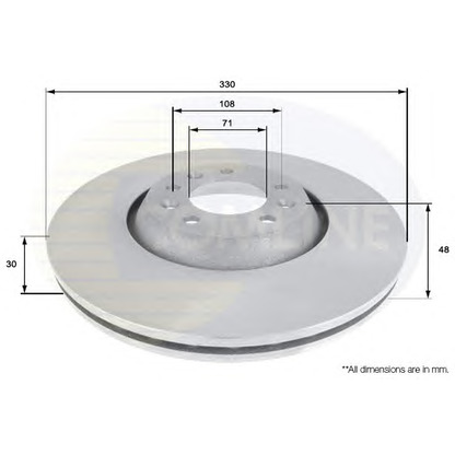 Photo Brake Disc COMLINE ADC1552V