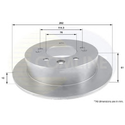 Фото Тормозной диск COMLINE ADC2406