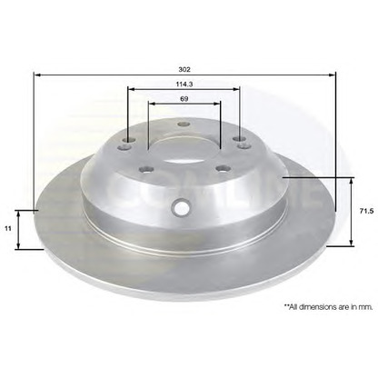 Foto Bremsscheibe COMLINE ADC2409