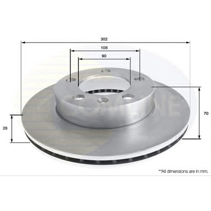 Photo Disque de frein COMLINE ADC2701V