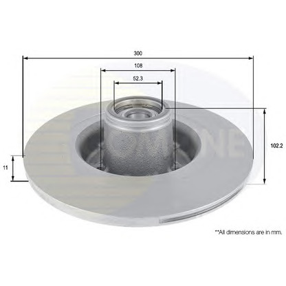 Photo Disque de frein COMLINE ADC3020