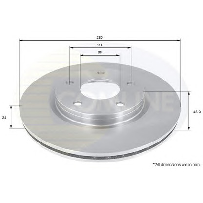 Photo Brake Disc COMLINE ADC0277V